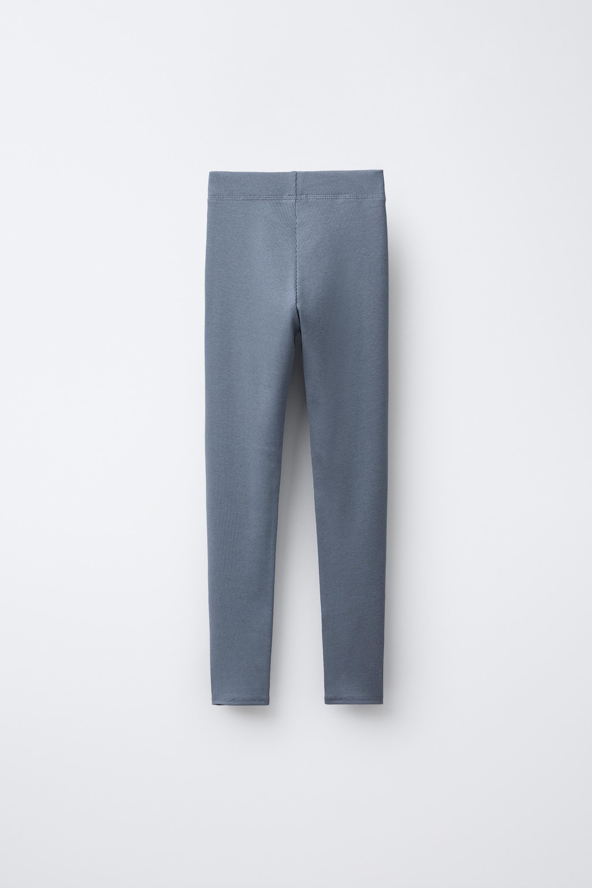 LEGGING CÔTELÉ AVEC ÉTIQUETTE EN MODAL